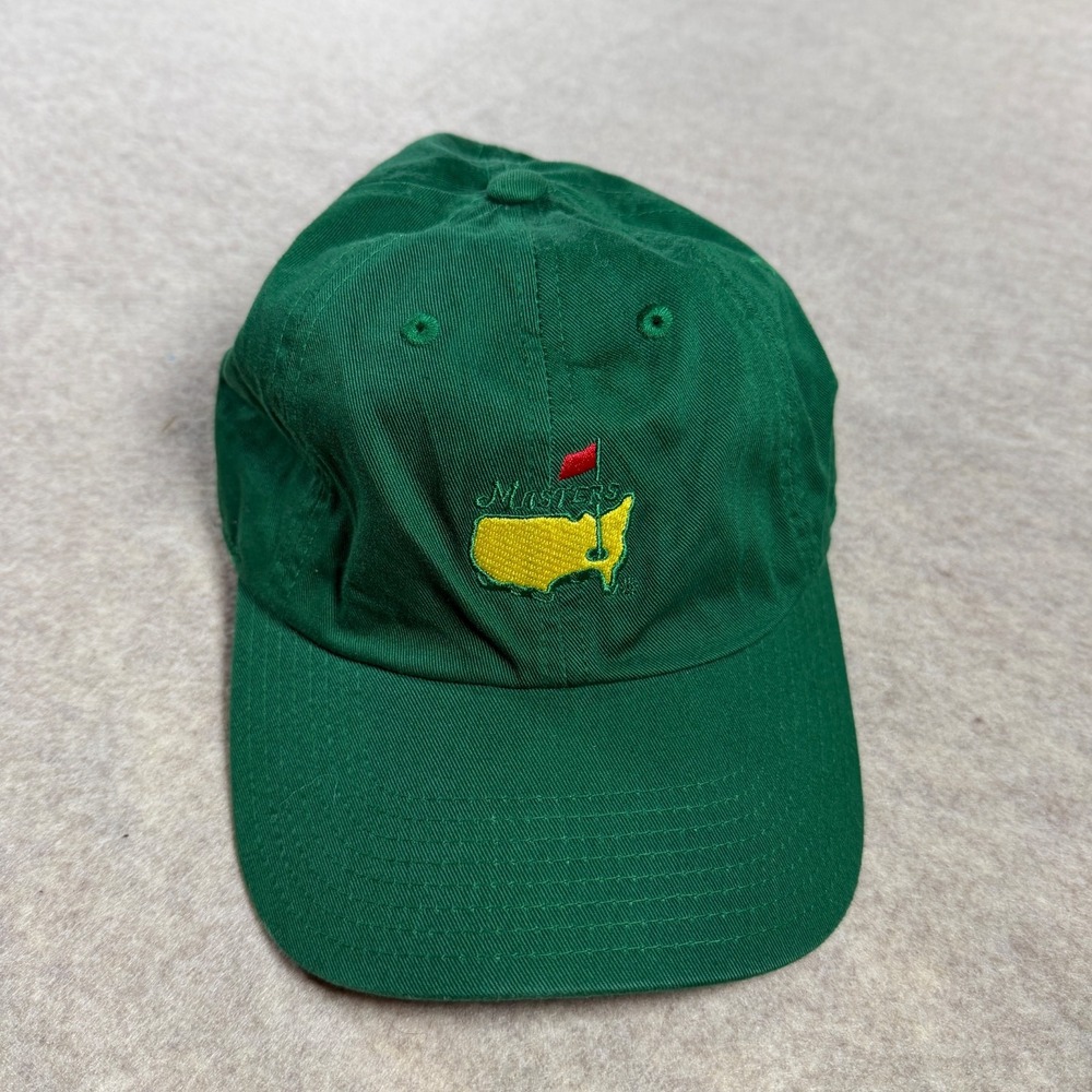 The Masters American Needle Golf Hat Green Augusta National Strapback Cotton